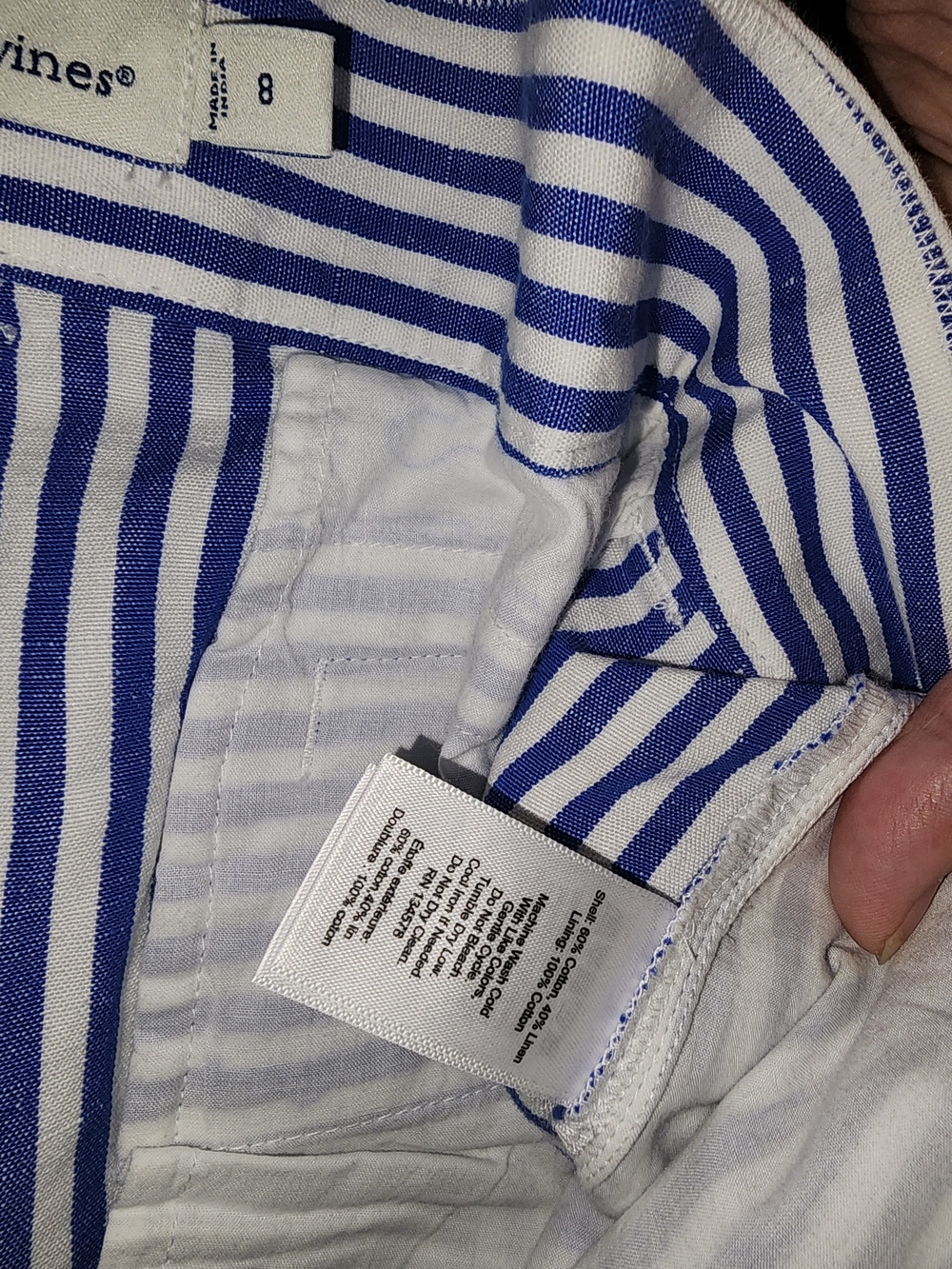 Vineyard Vines Blue & White Striped Pants - Picture 5 of 9